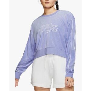 Nike Retro Crew Neck Terry Pullover Lavender
